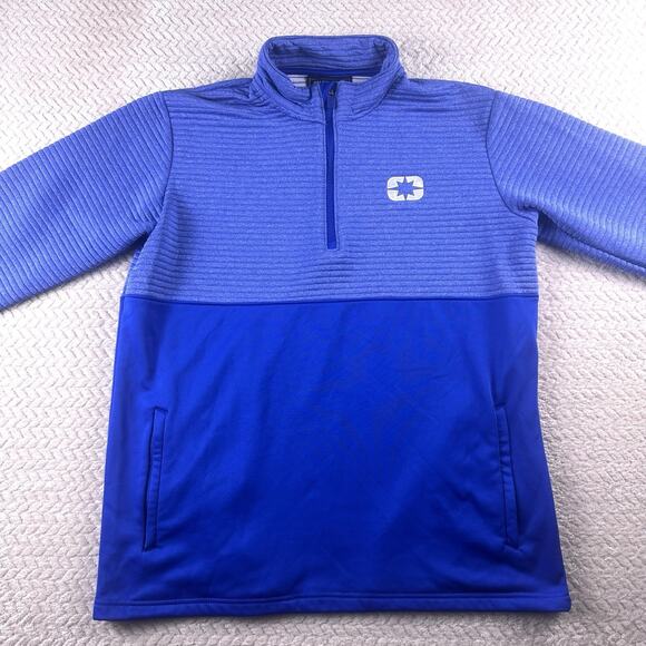 Polaris Snowmobile Thick Outside 1/4 Quarter-zip Pull Over Fleece Men's Large - Picture 3 of 15